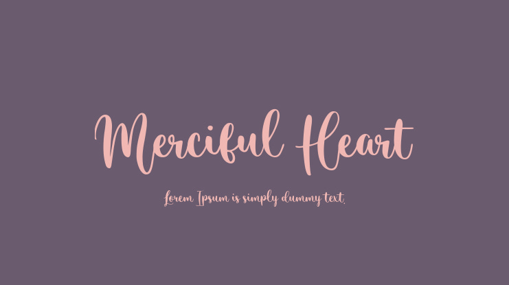 Merciful Heart Font