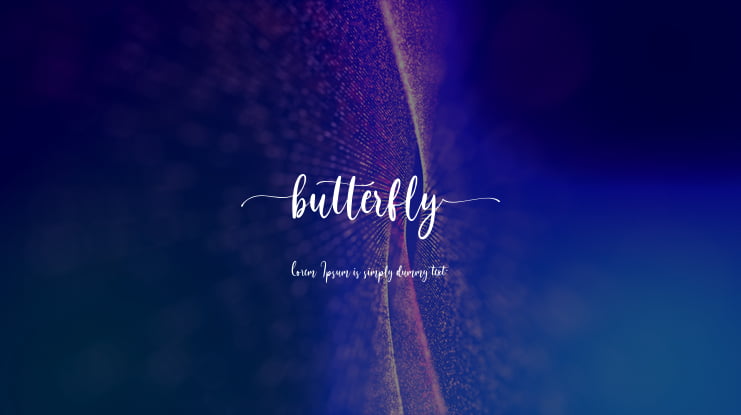 butterfly Font