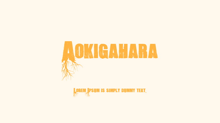 Aokigahara Font