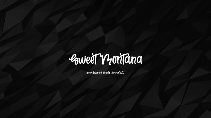 Sweet Montana Font