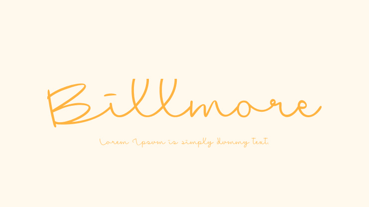 Billmore Font