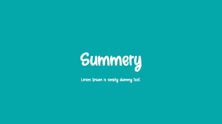 Summery Font