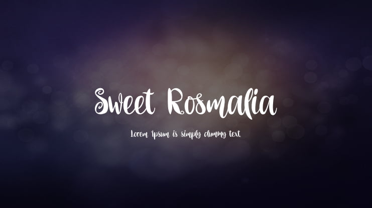 Sweet Rosmalia Font