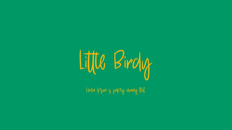 Little Birdy Font