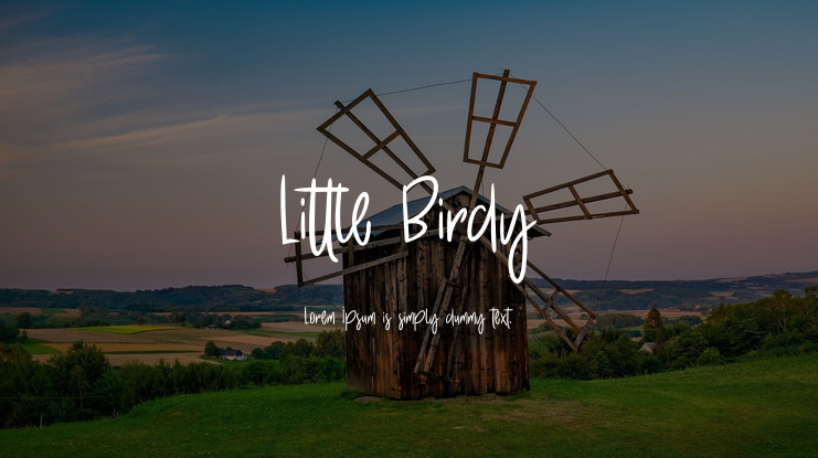 Little Birdy Font