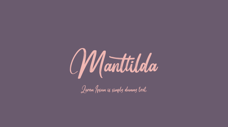 Manttilda Font