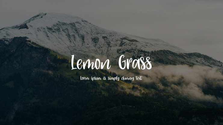 Lemon Grass Font
