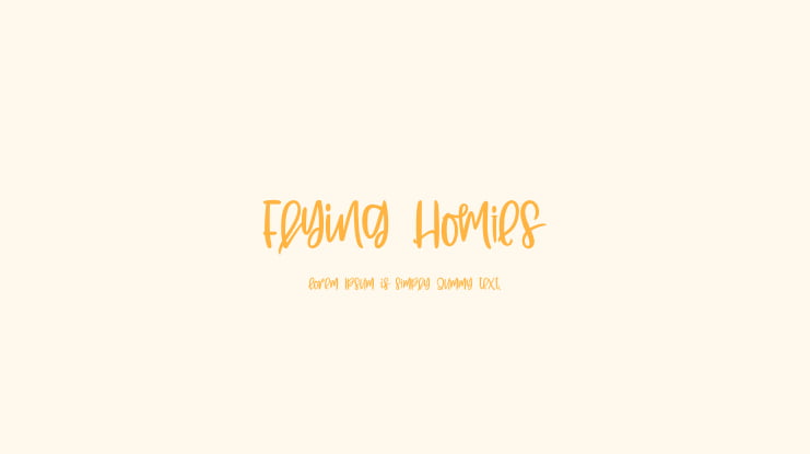 Flying Homies Font Family