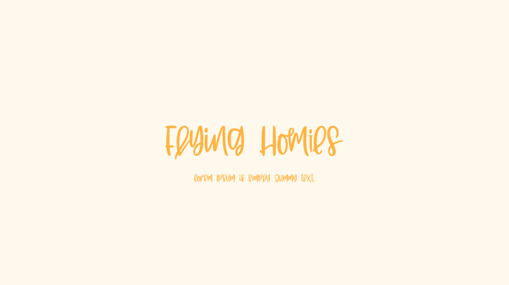 Flying Homies Font Family
