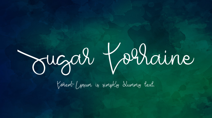 Sugar Lorraine Font