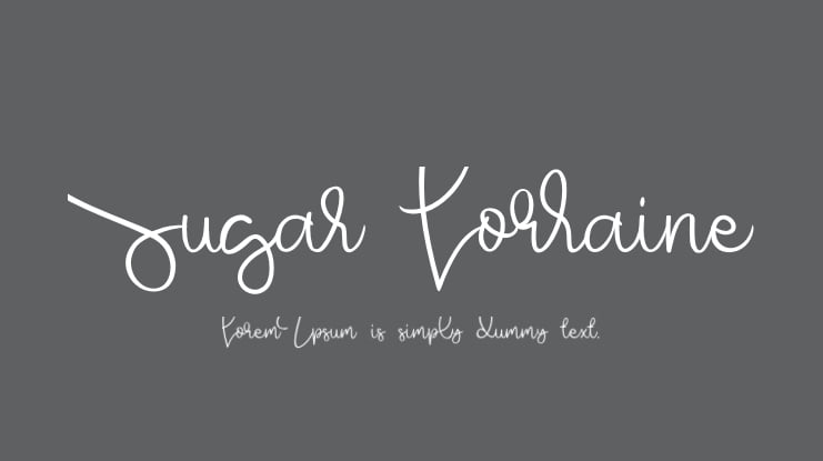 Sugar Lorraine Font