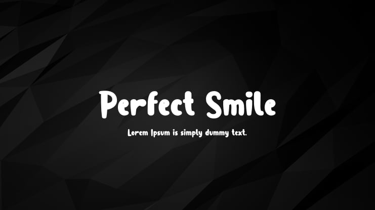 Perfect Smile Font