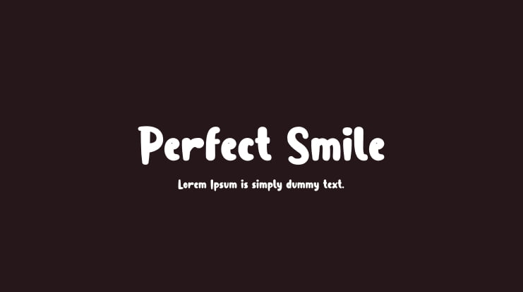 Perfect Smile Font