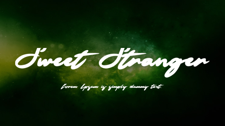 Sweet Stranger Font