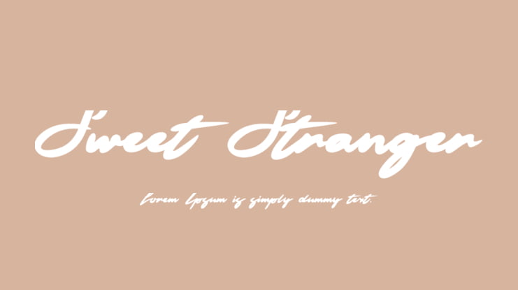 Sweet Stranger Font