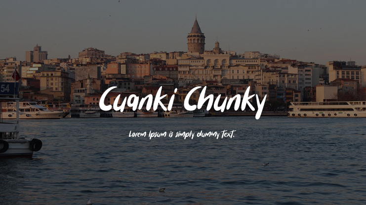 Cuanki Chunky Font