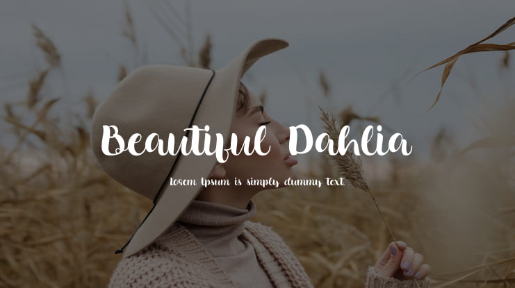 Beautiful Dahlia Font