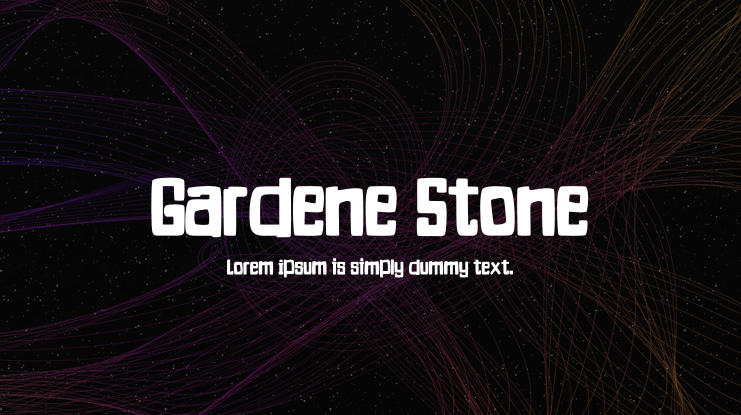 Gardene Stone Font