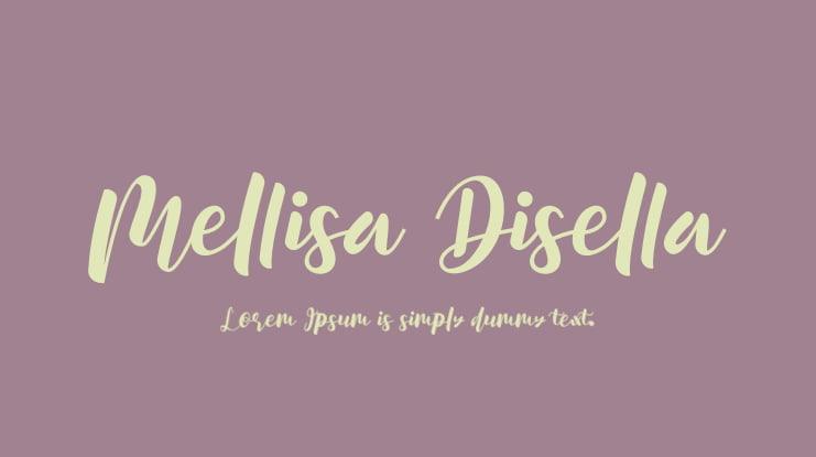 Mellisa Disella Font