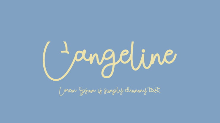 Cangeline Font