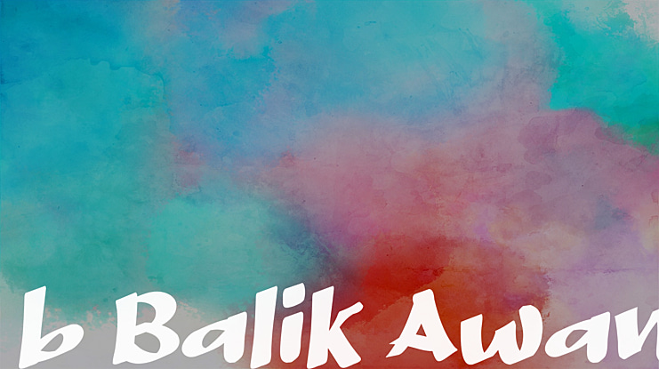 b Balik Awan Font