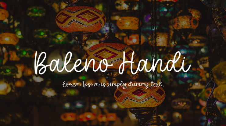 Baleno Handi Font