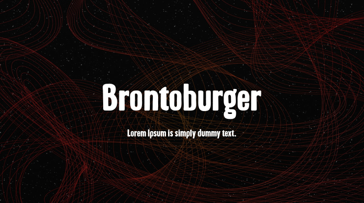 Brontoburger Font