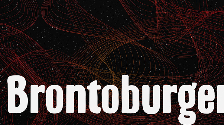 Brontoburger Font