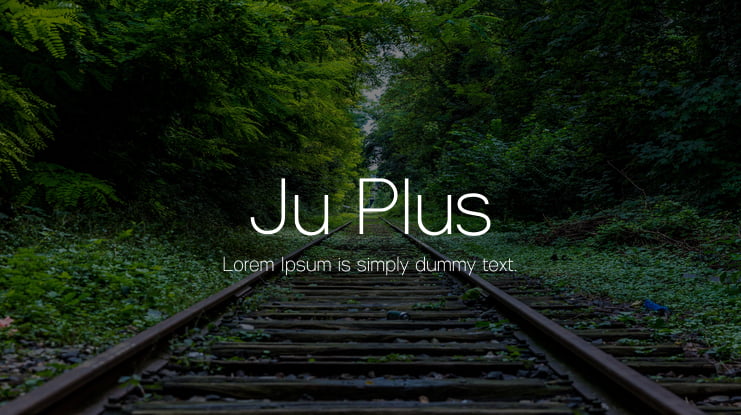 Ju Plus Font Family