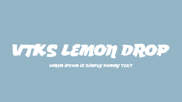 Vtks Lemon Drop Font