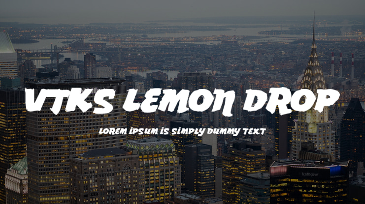 Vtks Lemon Drop Font