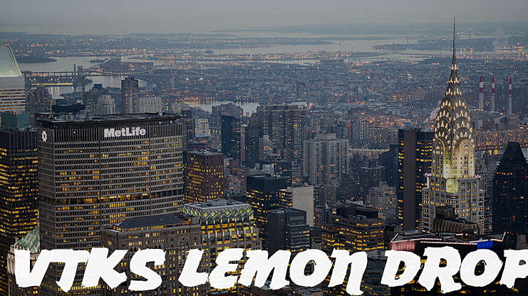 Vtks Lemon Drop Font