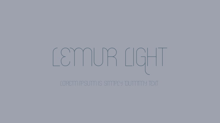 Lemur Light Font
