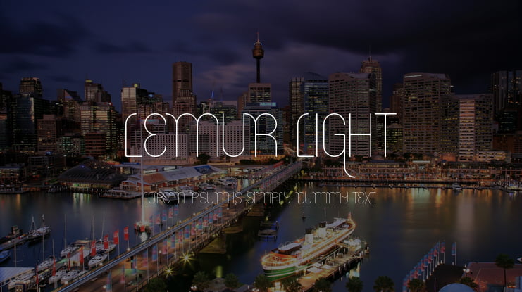 Lemur Light Font