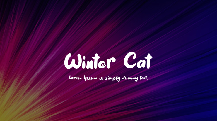 Winter Cat Font