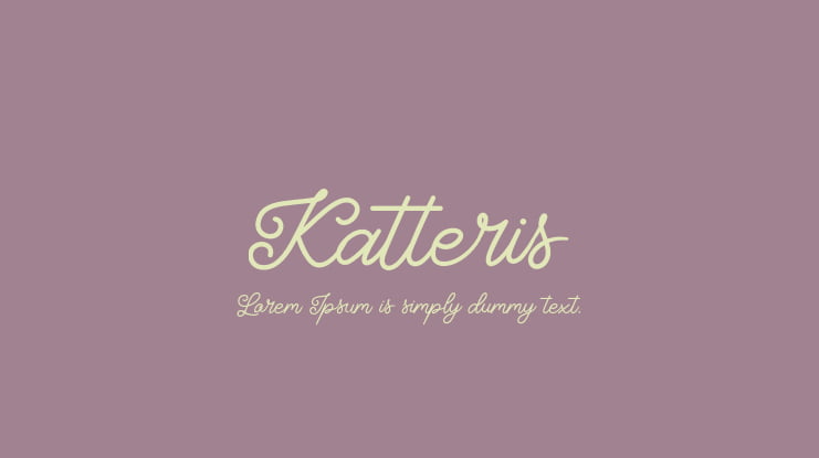 Katteris Font