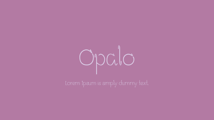Opalo Font Family