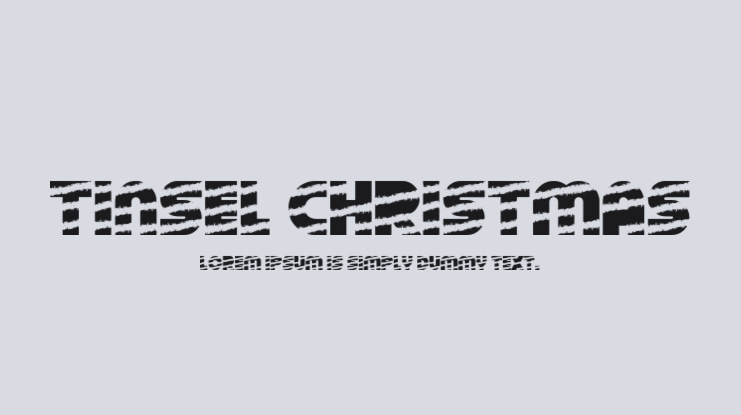 Tinsel Christmas Font