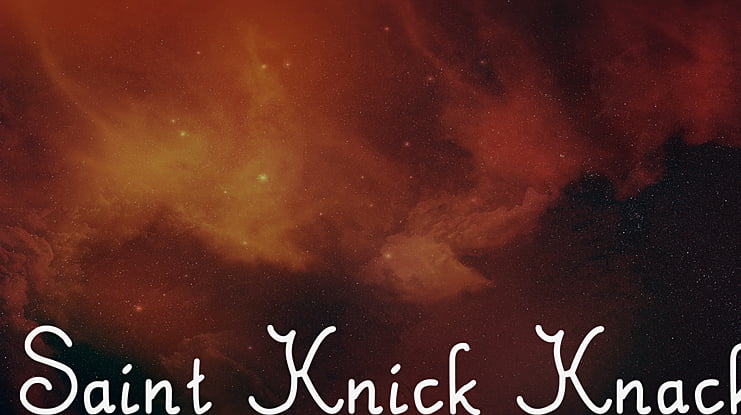 Saint Knick Knack Font
