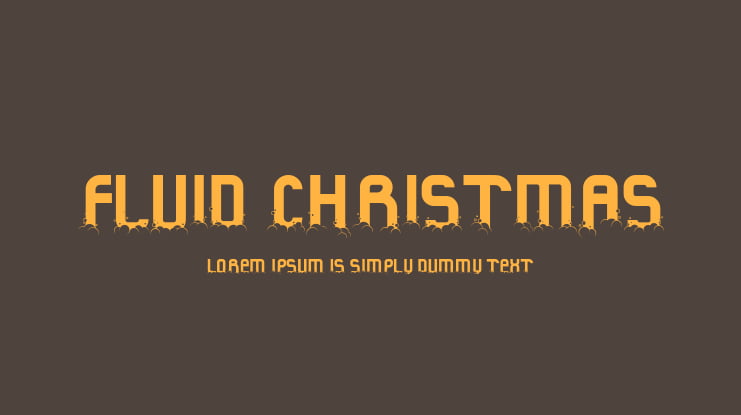 Fluid Christmas Font