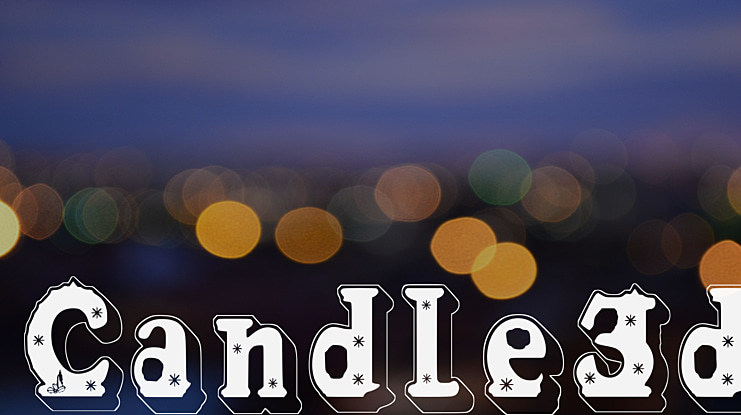 Candle3d Font