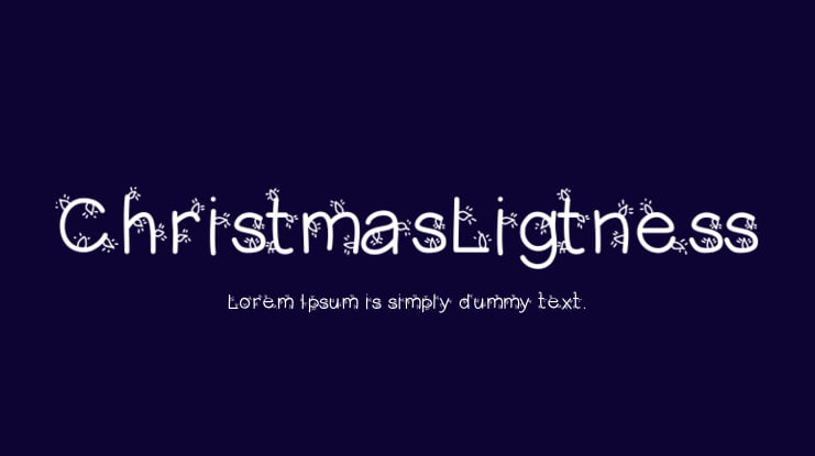 ChristmasLigtness Font