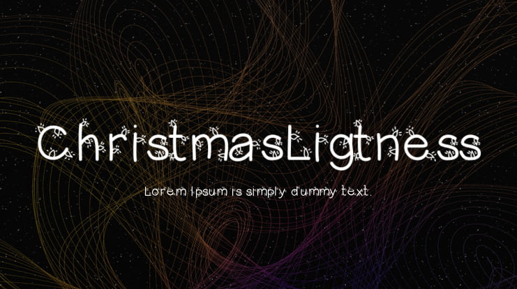 ChristmasLigtness Font