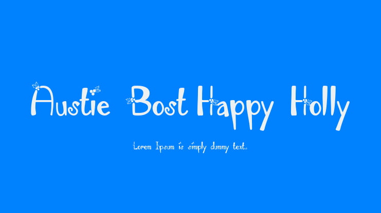 Austie Bost Happy Holly Font