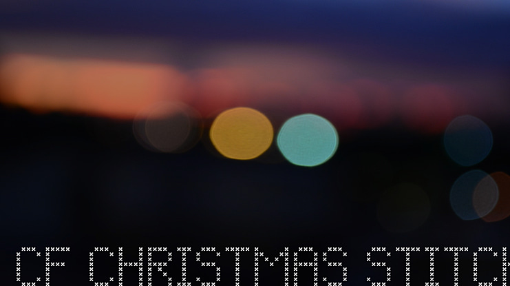 CF Christmas Stitch Font