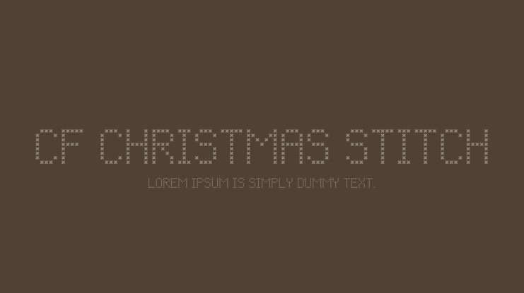 CF Christmas Stitch Font