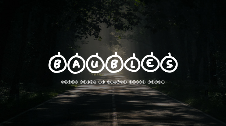 Baubles Font
