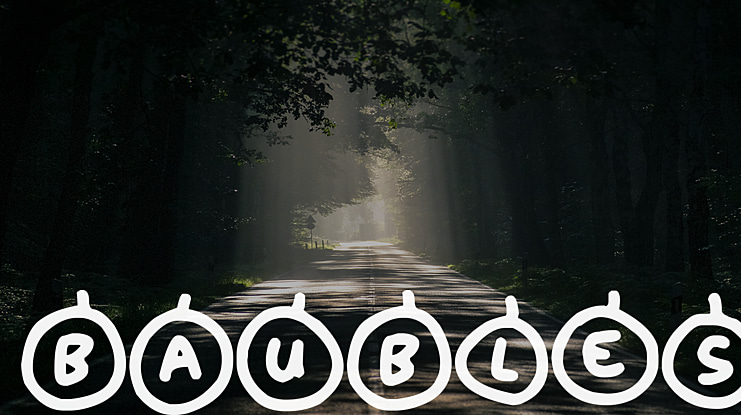 Baubles Font