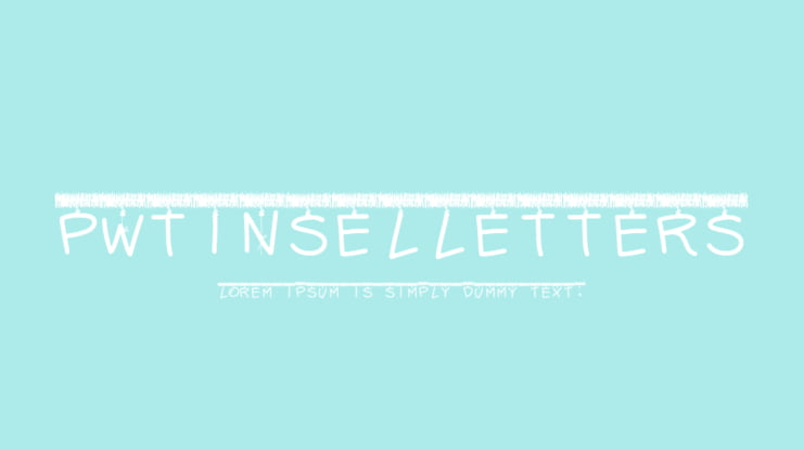 PWTinselLetters Font
