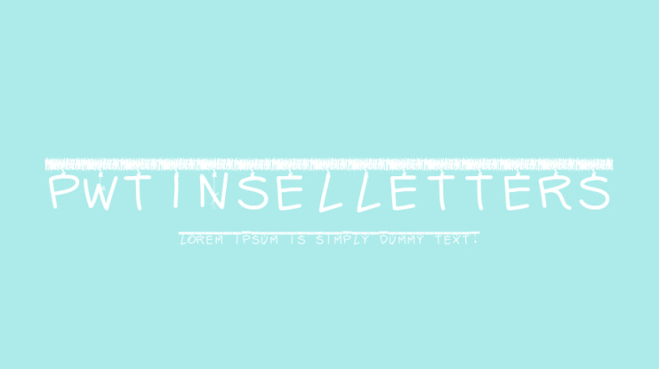 PWTinselLetters Font